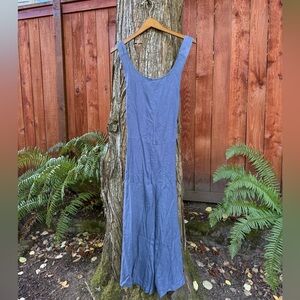Cloth & Stone Blue Lightweight Tie-back Jumpsuit